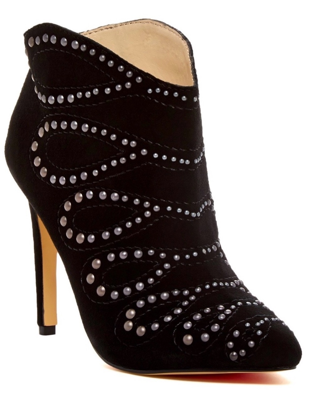Scout Suede Studded Stiletto Ankle Boots